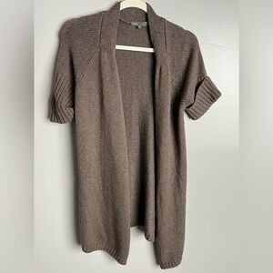 VINCE Wool Blend Shirt sleeve Sweater Cardigan-‎ XS